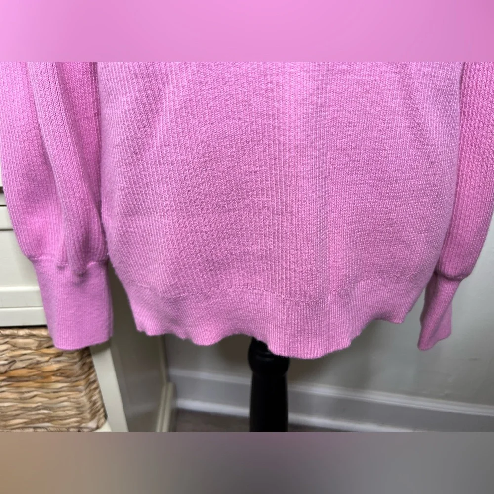 Loft V-Neck Ribbed Sweater - Picture 3 of 7